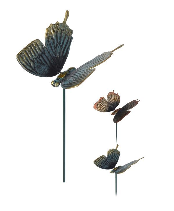 Pick Déco Jardin Papillon Métal 40Cm - Assortis