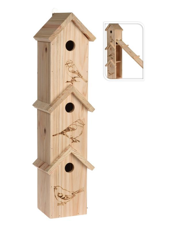 Accessorio Per Giardino Casa Per Uccellini 13X60X15Cm