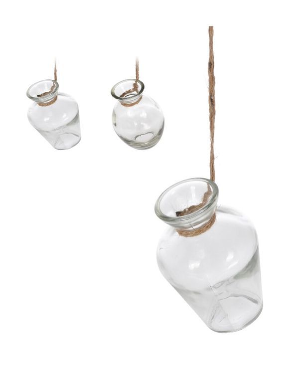 Deko-Hängevase Aus Glas 7X7X10Cm - Sortiert