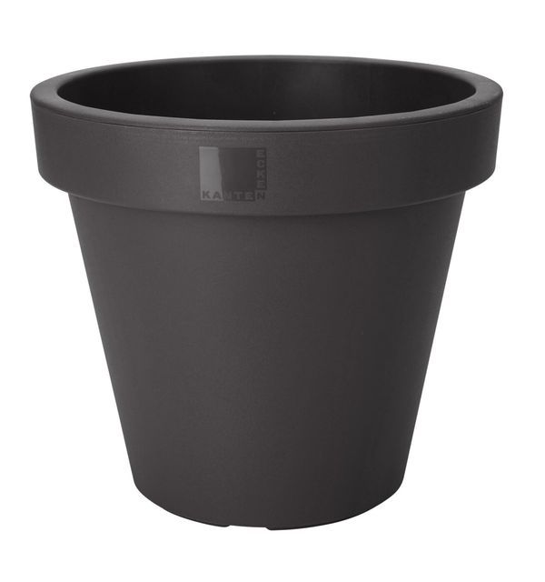 Pot De Jardin En Plastique Anthracite 50X43Cm