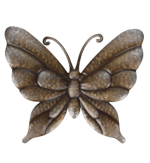 Gartendeko Schmetterling Metall 39X32Cm - Sortiert