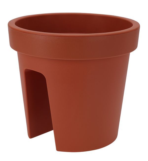 Vaso Da Balcone In Plastica Terra 28X25Cm