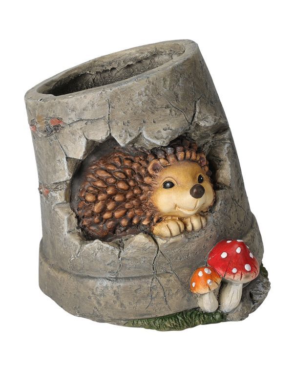 Pot De Jardin Avec Hérisson 25Cm