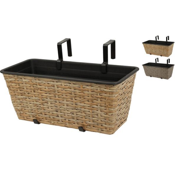 Gartentopf Mit Häkchen 39X18X16Cm - Sortiert