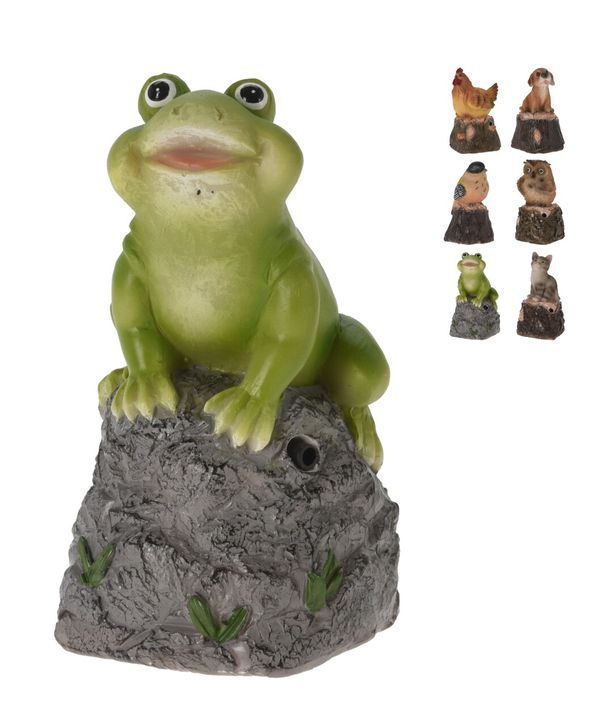 Gartendeko Tier Harz 5X10Cm - Sortiert