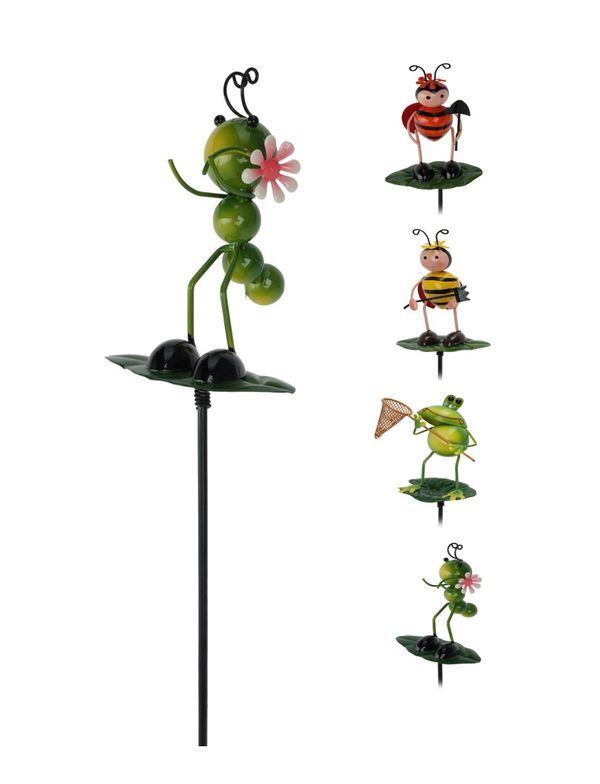 Pick Déco Jardin Animal Métal 10X56Cm - Assortis