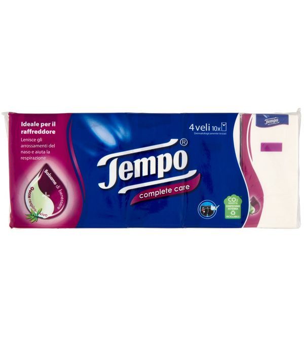 TEMPO Fazzoletti  Complete Care 10 Pezzi 