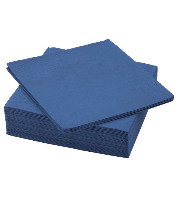  Tovaglioli Monocolore Blu 40 Pezzi 38X38Cm