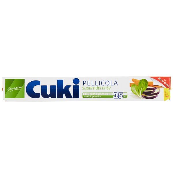 CUKI Pellicola Trasparente Super Aderente 15M