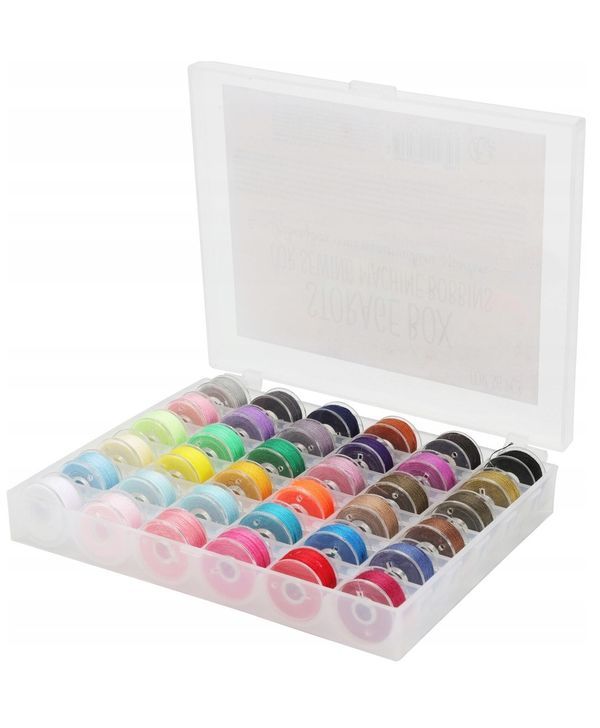 Set 36 Bobines Colorées Pour Machine À Coudre