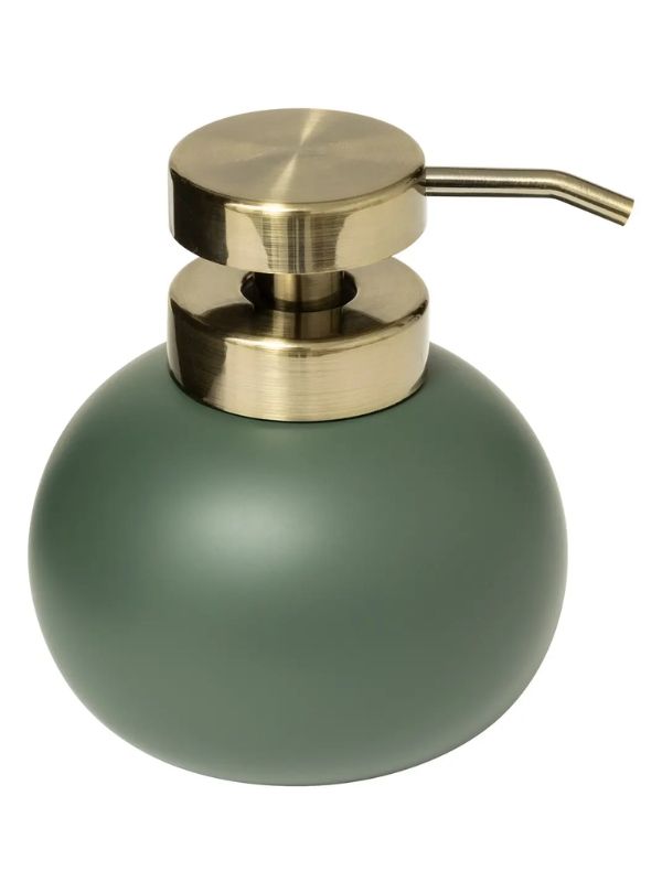 Distributeur De Savon Duo Ficus Vert 13X11.5Cm