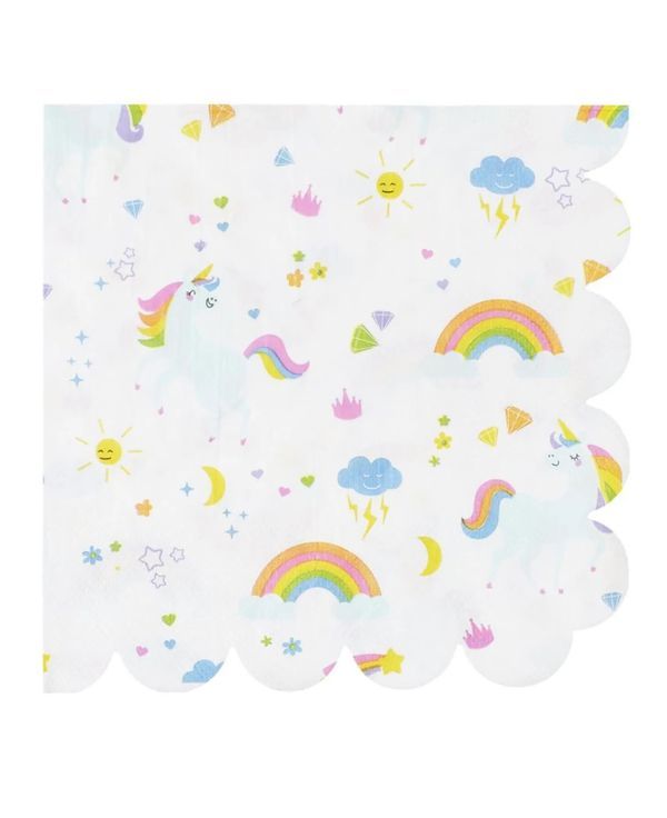 Article Sur Les Fêtes À Thème Licorne Serviettes 33X33Cm