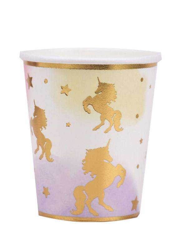 Themenparty-Artikel Einhorn Glas 260Ml
