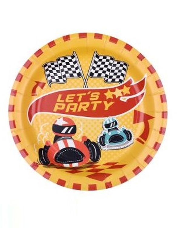 Article Sur Les Fêtes À Thème Voitures De Course Petite Assiette 18Cm