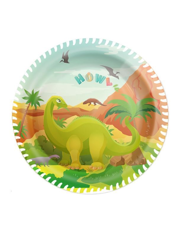 Article Sur Les Fêtes À Thème Dinosaures Grande Assiette 23Cm