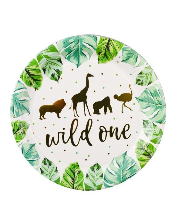 Articolo Party A Tema Animali Piatto Grande 23Cm
