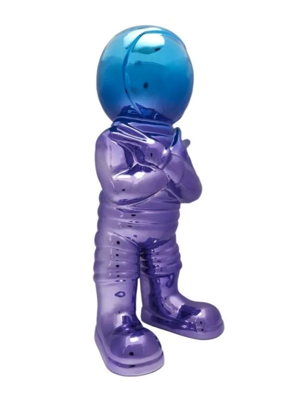 Deko-Objekt Aus Keramik Astronaut Electroplate 33Cm