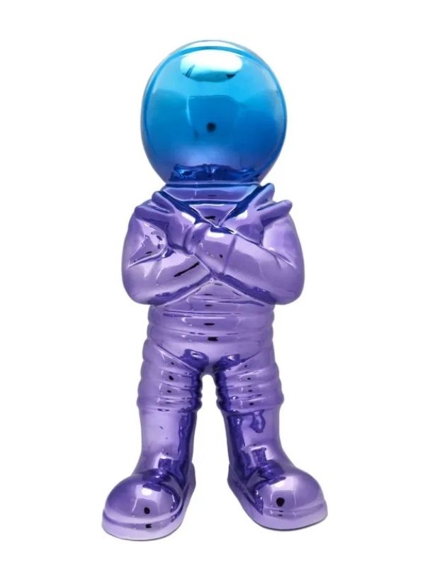 Deko-Objekt Aus Keramik Astronaut Electroplate 33Cm