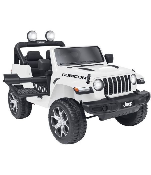 Voiture Electrique Pour Enfants Jeep Wrangler Blanc Avec Télécommande 127X70X80Cm