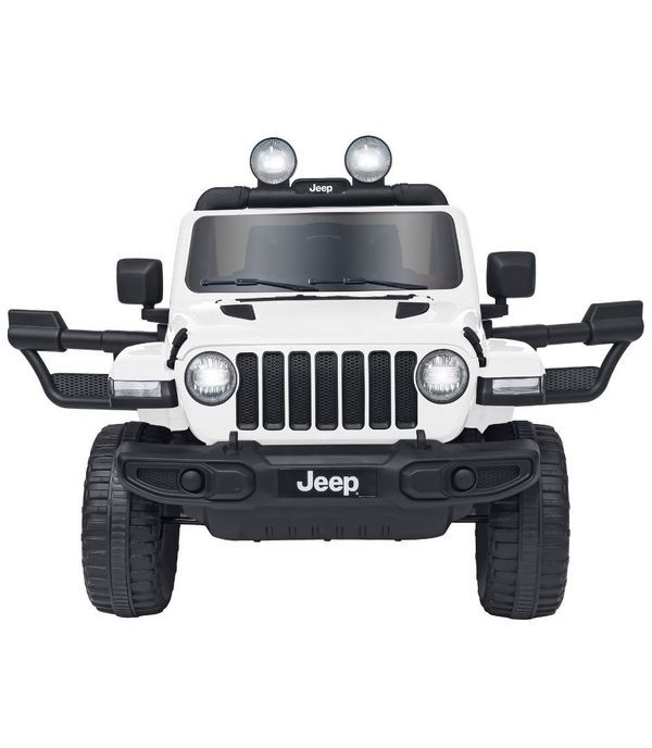 Auto Elettrica Per Bambini Jeep Wrangler Bianca Con Telecomando 127X70X80Cm 