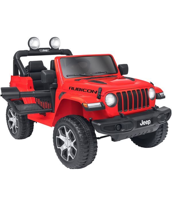 Auto Elettrica Per Bambini Jeep Wrangler Rossa Con Telecomando 127X70X80Cm 