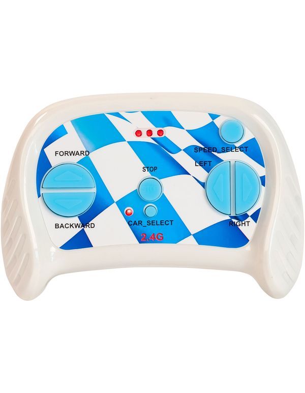 Auto Elettrica Per Bambini Fiat 500e Azzurra Con Telecomando 97,5X54X32Cm 