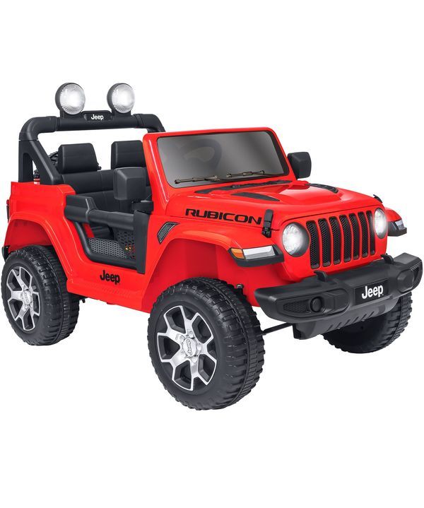 Auto Elettrica Per Bambini Jeep Wrangler Rossa Con Telecomando 127X70X80Cm 