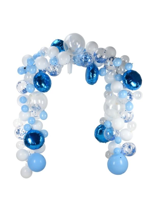 Set Arco Di Palloncini Baby Blu 120 Pezzi