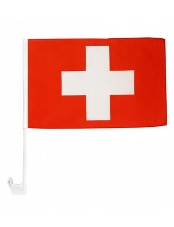 Bandiera Svizzera Per Finestrino 30X30Cm