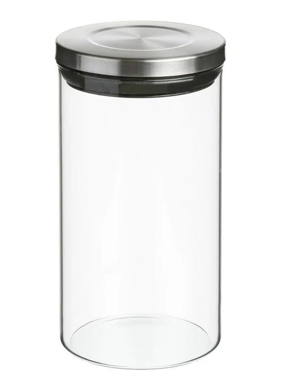 Organisateur De Cuisine En Verre Et Métal 1L