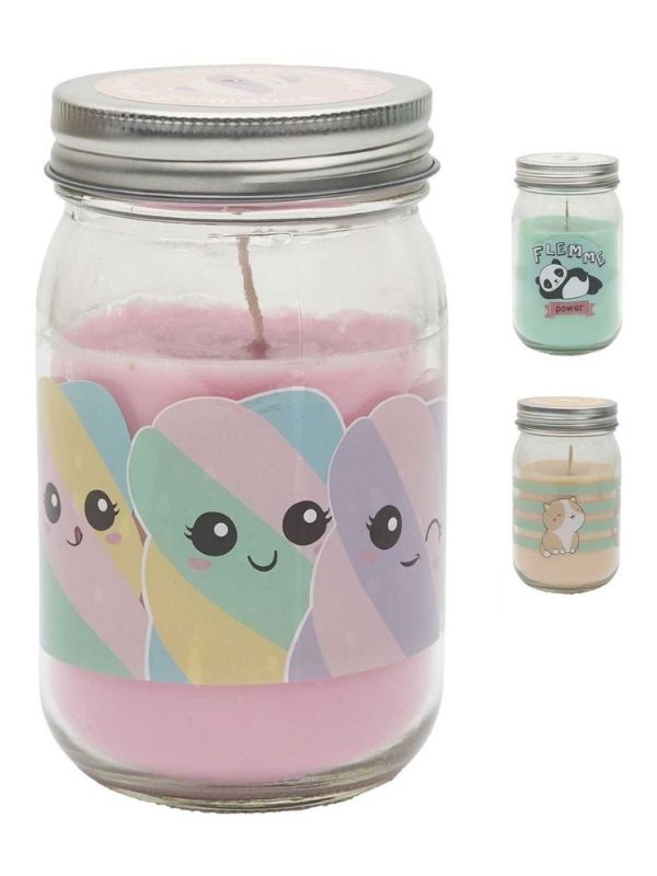 Candela Profumata Kawaii Barattolo - Assortito