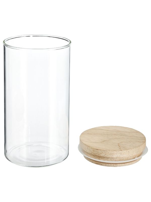 Barattolo Hermet Vetro E Legno Vetro E Legno 1l