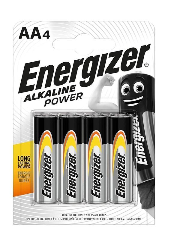 ENERGIZER Piles AA Stilo Energizer Alkaline Power LR6 4 Pièces