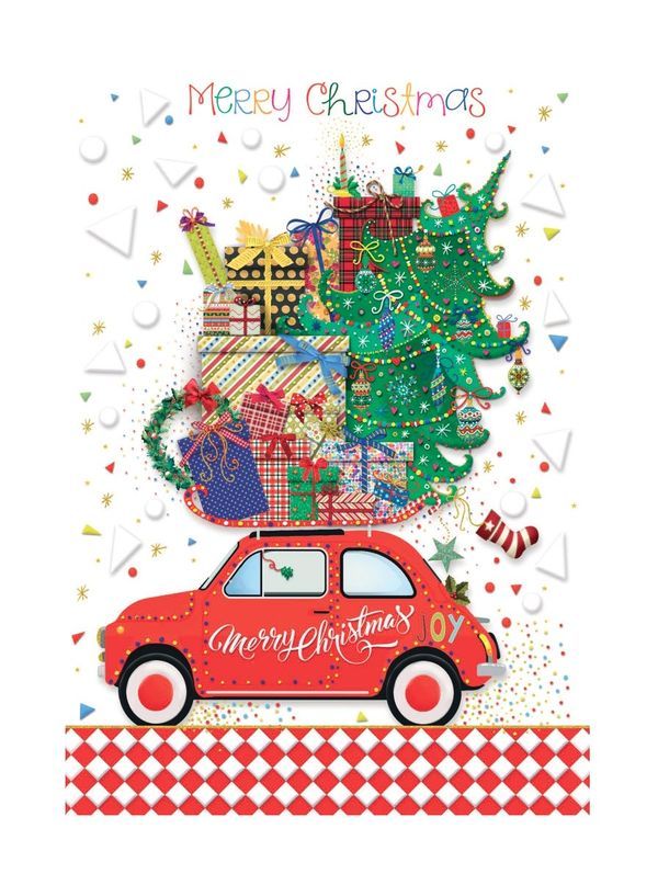 Frohe Weihnachten Grußkarte Mit Embossing 