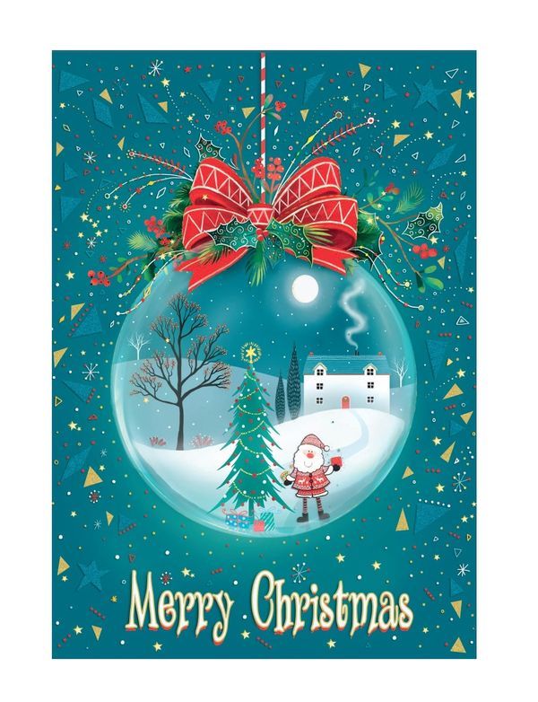 Frohe Weihnachten Grußkarte Mit Embossing 