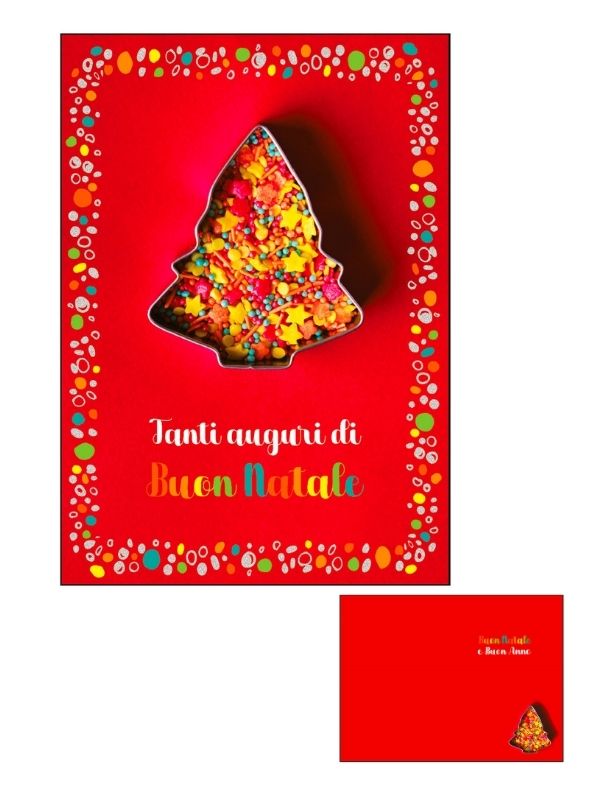 Frohe-Weihnachts-Karte Mit Holografischer Folie Baum