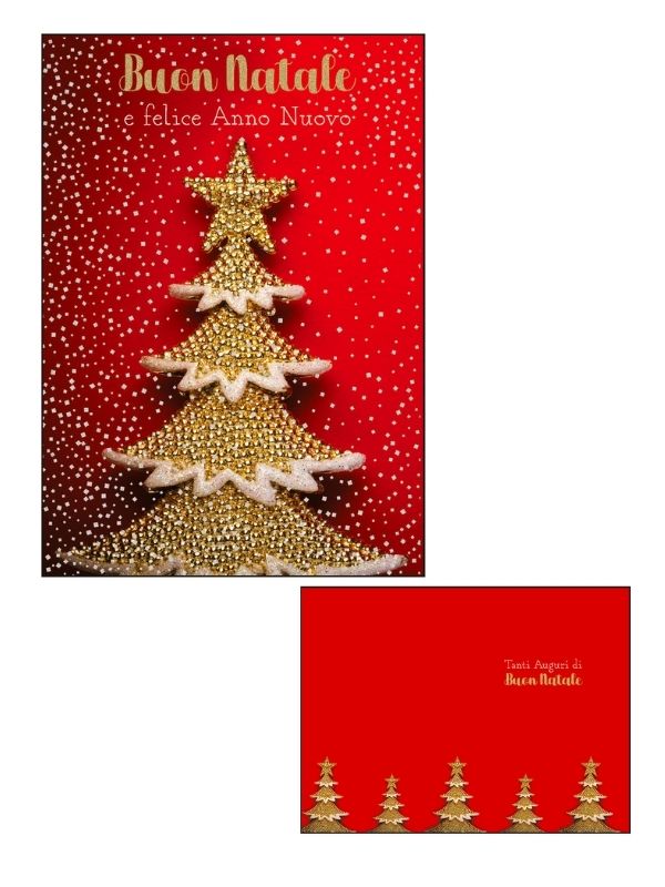 Frohe-Weihnachts-Karte Mit Holografischer Folie Glitzerbaum