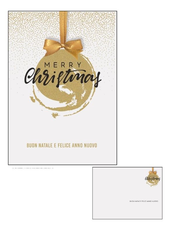 Mittelgroße Weihnachtskarten Mit Glitter Weihnachtskugel 3 Stücke