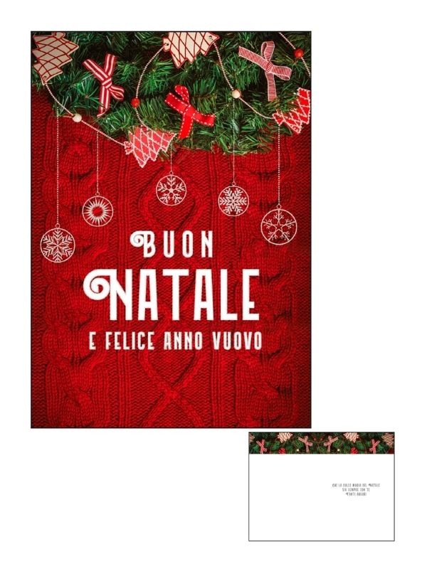 Frohe-Weihnachts-Karte Mit Silberfolie Rot