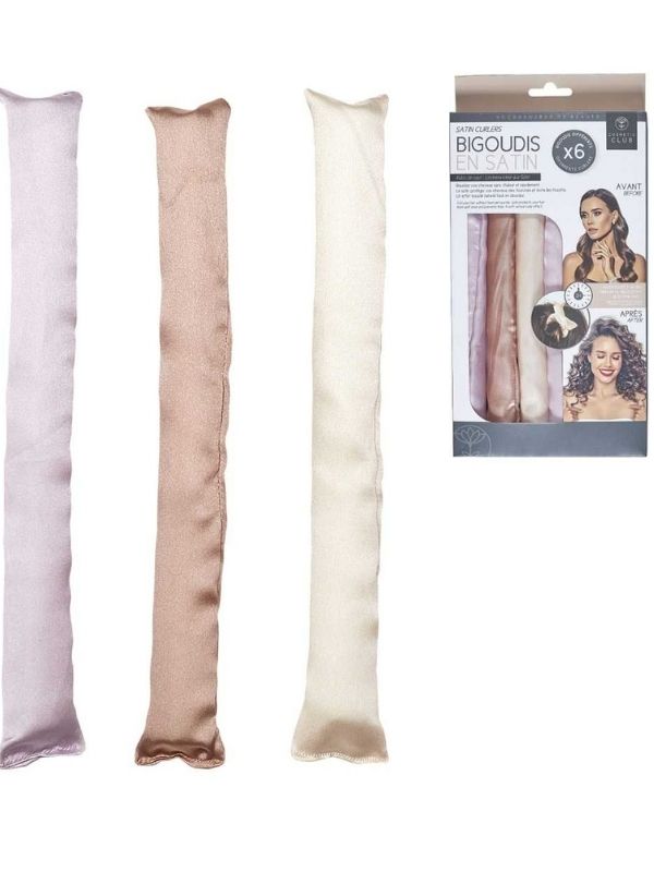 Accessoire Beauty Bigoudis Satinés 6 Pièces 