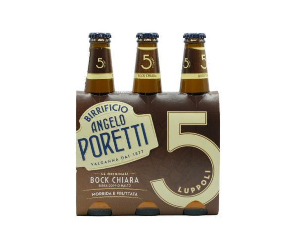 PORETTI Birra 5 Luppoli Boock 3X33Cl 6.5% Alcol