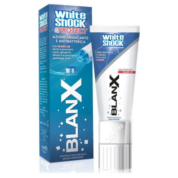 Dentifrice blanchissant et antibactérien BlanX White Shock&Protect 50 ml