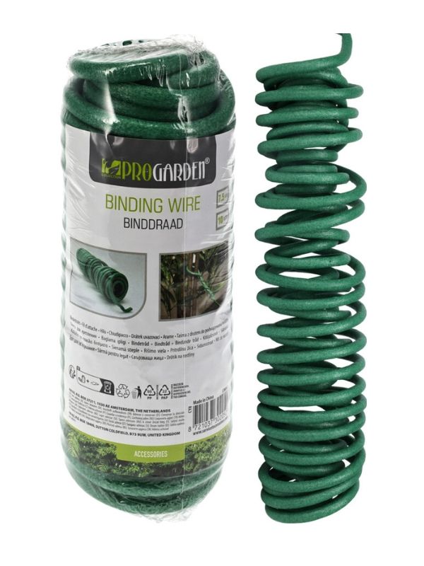 Bobine de fil métallique vert de 10 m