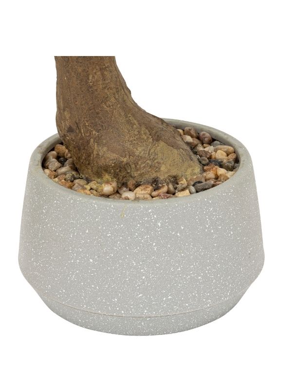 Pianta Artificiale Déco Bonsai Polin Con Vaso Ceramica 45Cm