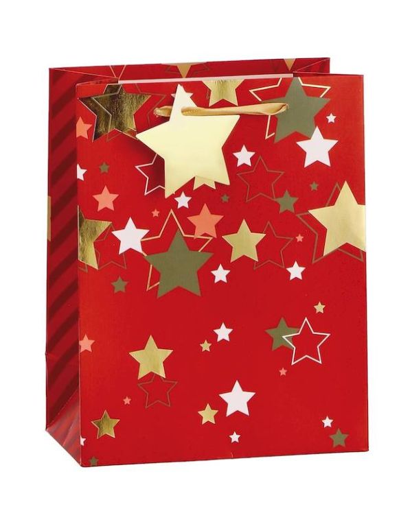Borsa Natalizia In Carta 18X10X23Cm - Assortita