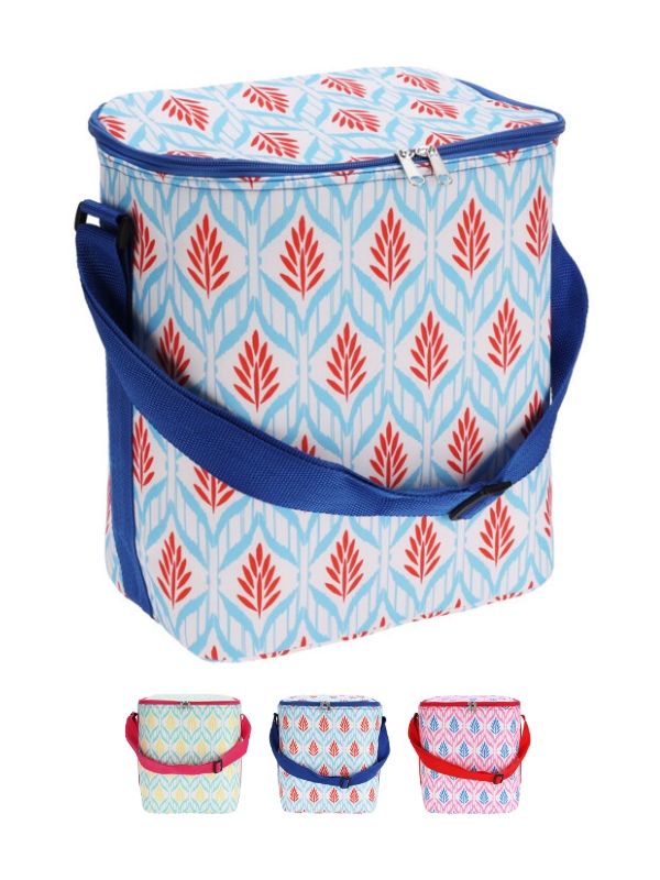 Sac isotherme 14 L motif feuilles 26 x 31 cm - Assortiment