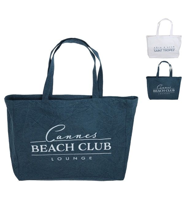Sac De Plage Coton 40X50Cm - Assortis