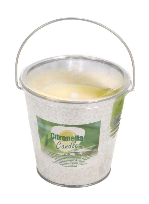 Accessoire De Camping Boîte Métallique Avec Bougie À La Citronnelle 10Cm 