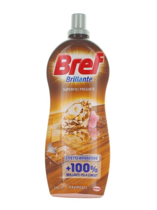 BREF Detersivo Pavimenti Brillante Superfici Pregiate 1250Ml
