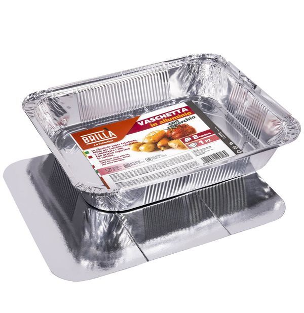 Aluminium-Lebensmittelbehälter 8 Portionen